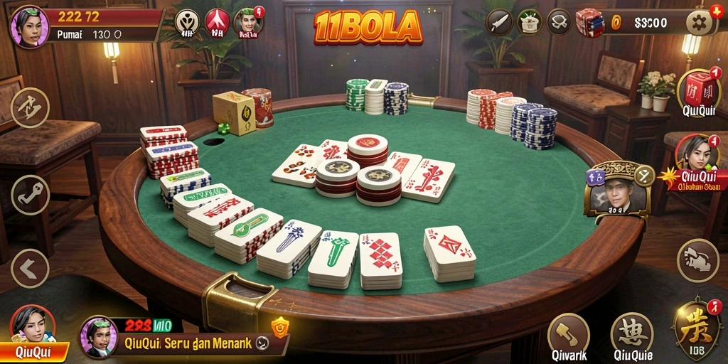 Gameplay seru QiuQiu dengan grafis menarik di 11BOLA.