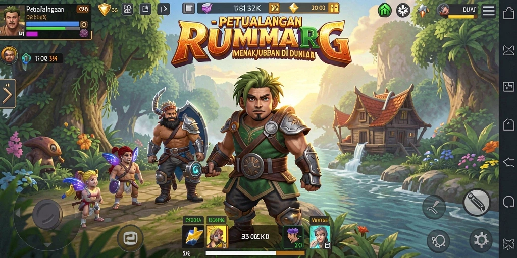 Tampilan screenshot 33ZK yang menampilkan pertempuran epik.
