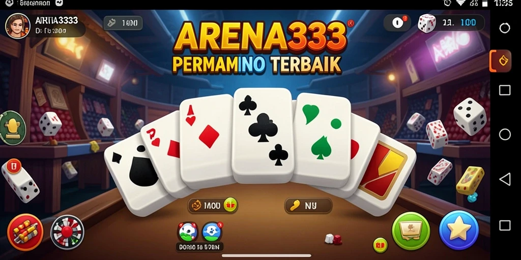 Tampilan gameplay seru dari ARENA333 dalam permainan Domino.