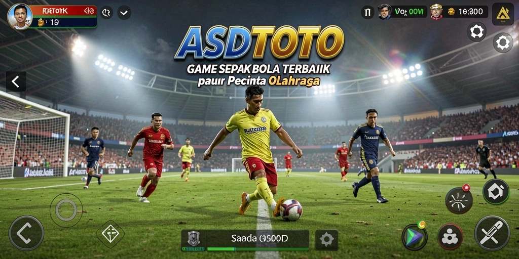 Tangkapan layar ASDTOTO menampilkan aksi seru permainan sepak bola.