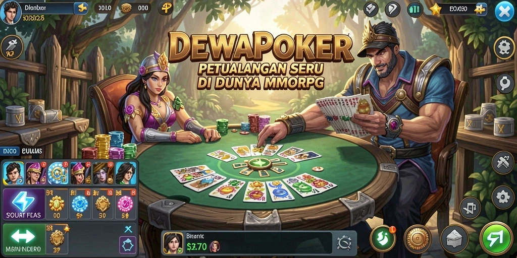 Gameplay seru DEWAPOKER dengan grafis menakjubkan.