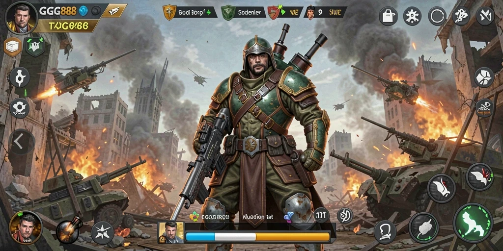 Tampilan gameplay yang intens dan strategis di GGG888.