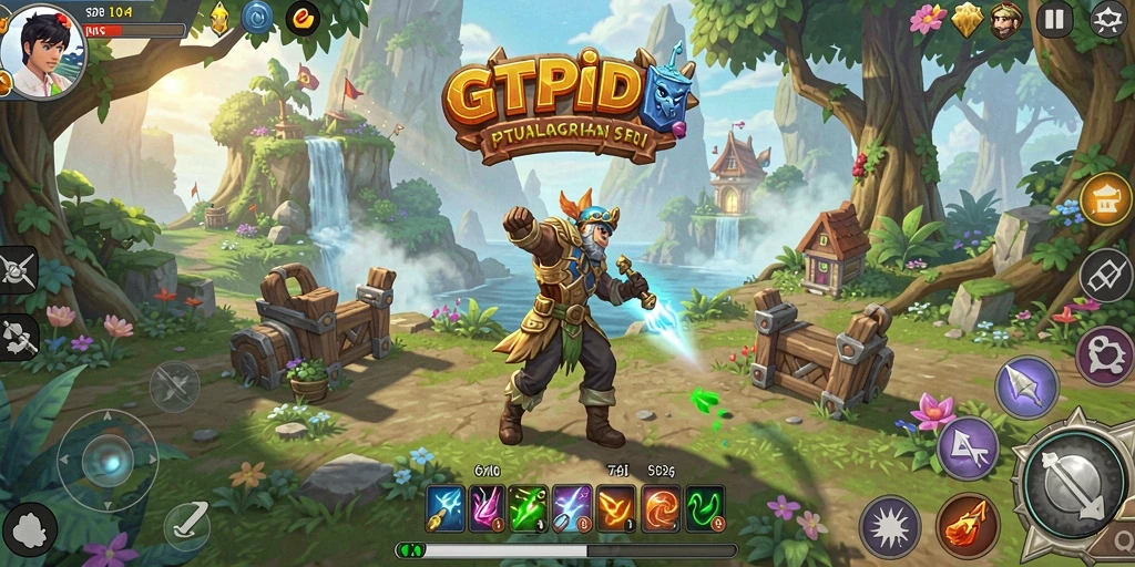 Tampilan gameplay GTPIDN yang menakjubkan dengan petualangan yang mendebarkan.