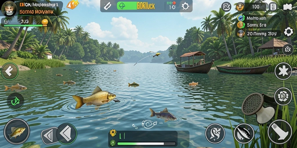 Screenshot HOKILUCK menunjukkan gameplay Fishing yang menarik dan seru.
