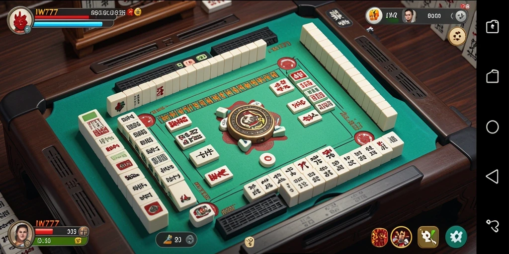 Tampilan gameplay IW777 dengan visual Mahjong yang menarik.