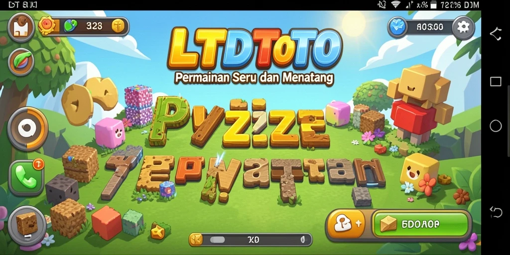 Tampilan gameplay LTDTOTO dengan berbagai teka-teki menarik.