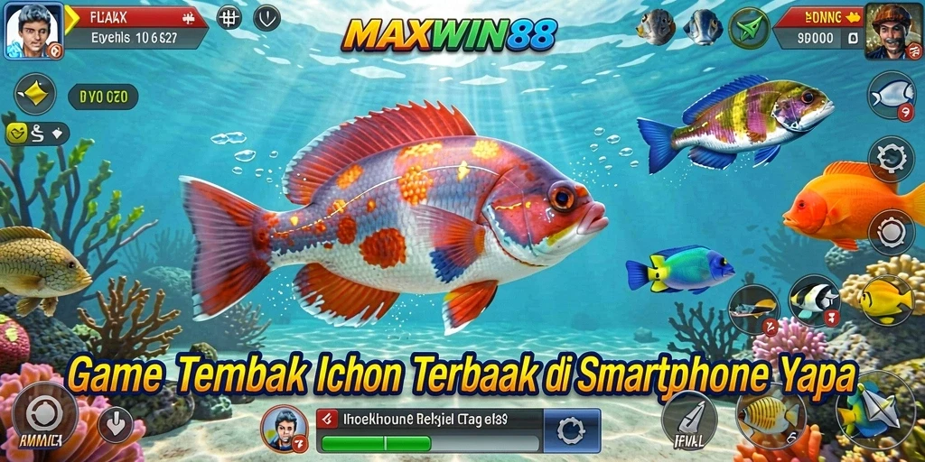 Tampilan terlihat jelas dengan aksi tembak ikan yang seru.