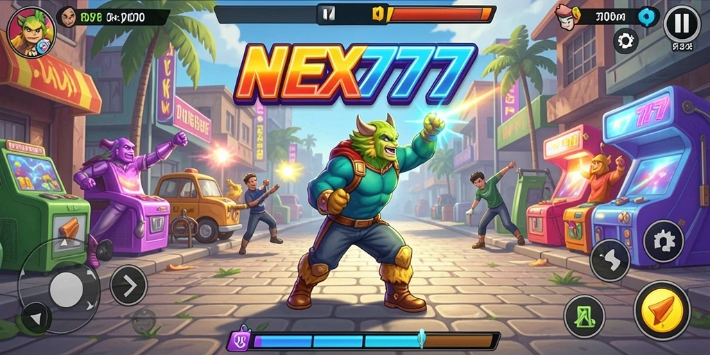 Screenshot gameplay NEX777 yang menunjukkan keseruan permainan Arcade.