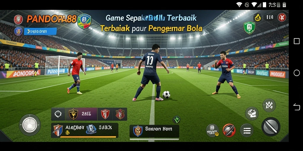 Tampilan gameplay PANDORA88 yang memukau dan realistis dalam pertandingan sepak bola.