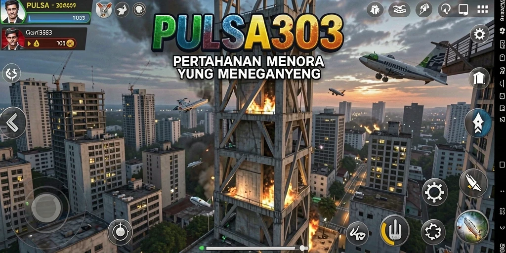 Tampilan gameplay <strong>PULSA303</strong> yang menegangkan dalam Tower Defense.