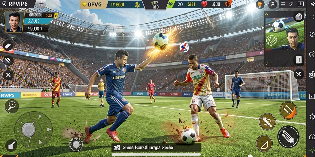 Screenshot menunjukkan intense gameplay dari RPVIP6, menampilkan momen kompetisi seru.