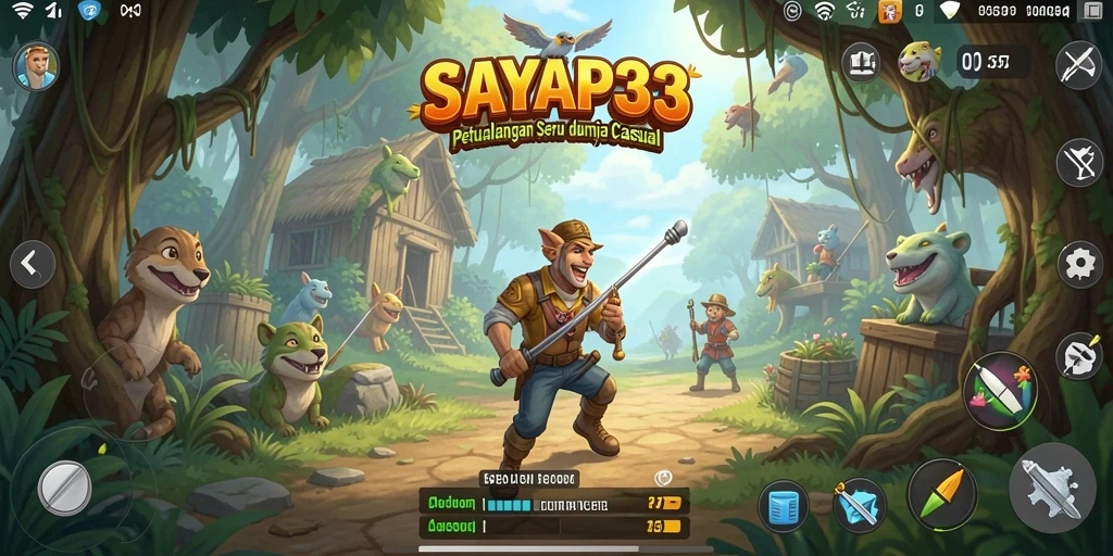 Tampilan gameplay SAYAP33 yang penuh warna dan seru.