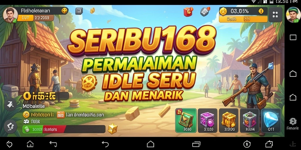Tampilan gameplay seru dari SERIBU168 dengan berbagai karakter menarik.