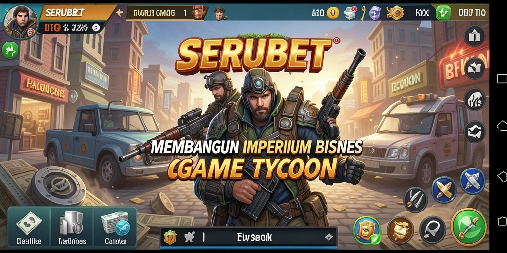 Tampilan gameplay SERUBET yang menarik dan memikat dalam genre Tycoon.