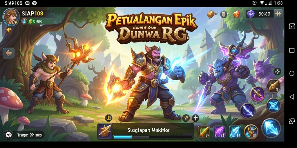 Gambaran gameplay memukau dalam dunia RPG yang luas.