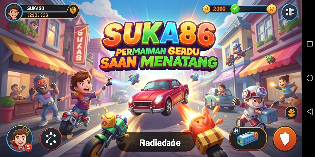 Screenshot gameplay SUKA86 yang menampilkan aksi seru di level arcade.