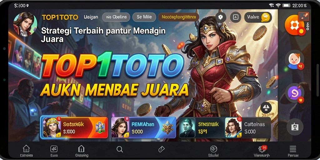 Screenshot utama dari gameplay menyenangkan TOP1TOTO yang menampilkan strategi mendalam.