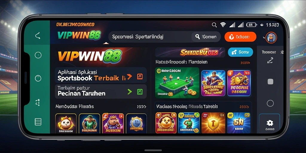 Tampilan gameplay Sportsbook yang menarik di VIPWIN88.